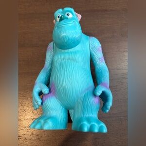 Sully McDonald's Happy Meal Toy 6" Plastic Disney Blue Purple Arms Head Posable